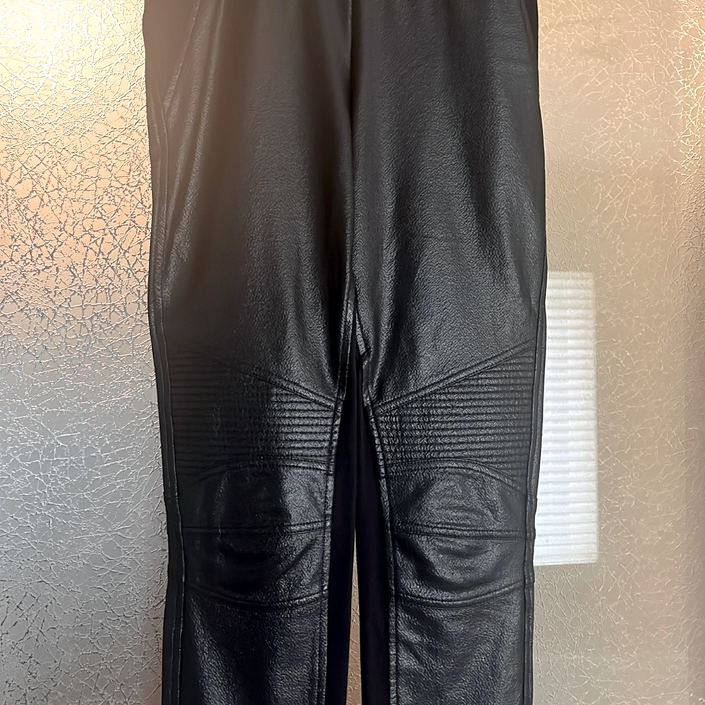 BCBG Max Azria moto faux leather legging